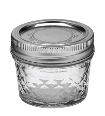 JELLYJAR04 BALL QUILTED 4OZ JELLY JAR   12EA/CS